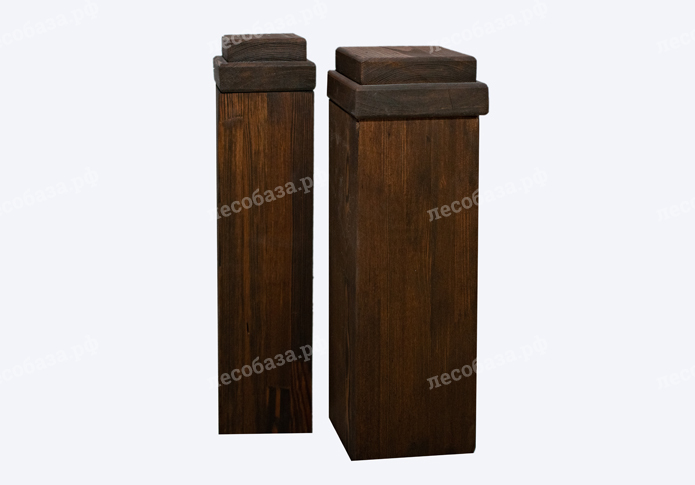 Столбы для террасы из клеенного бруса лиственница 100х100
